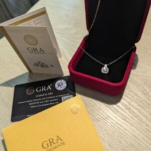 Moissointe GRA Certified 1 Carat Necklace